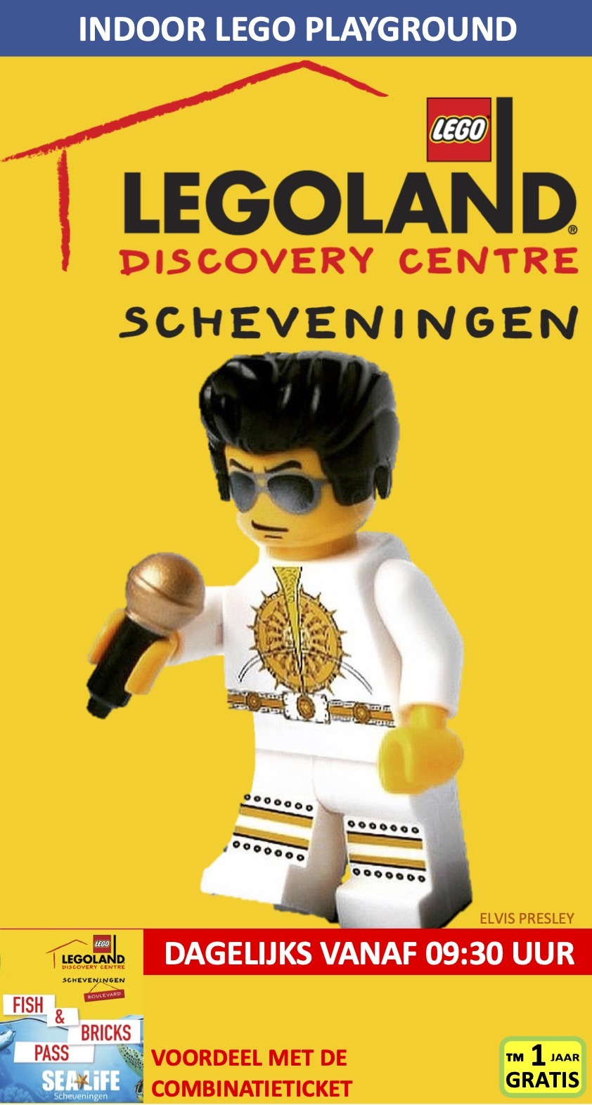 Legoland Discovery Centre Scheveningen NL Event 8 JANUARI ELVIS