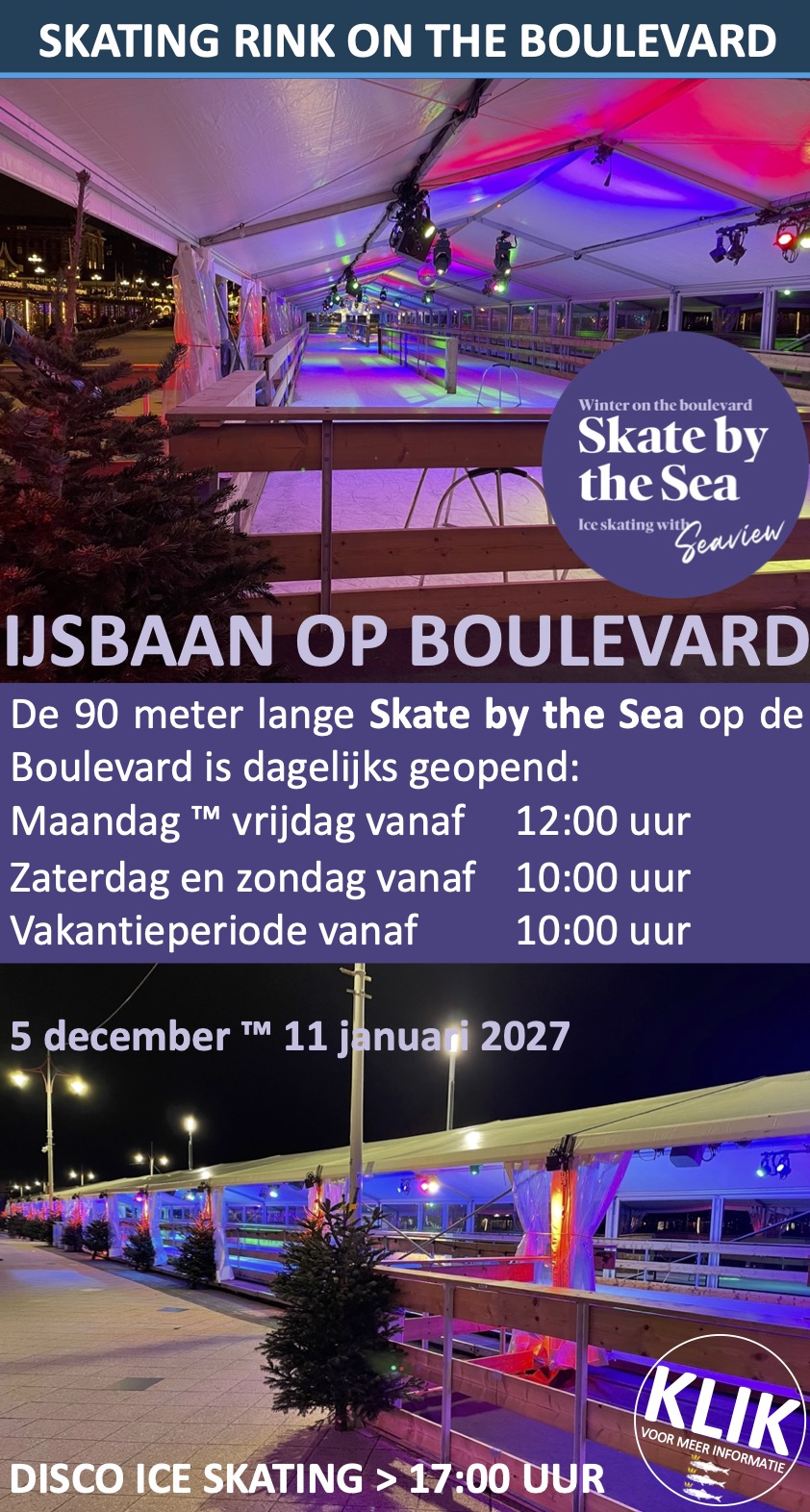 Kinderenschaatsbaan Boulevard Scheveningen