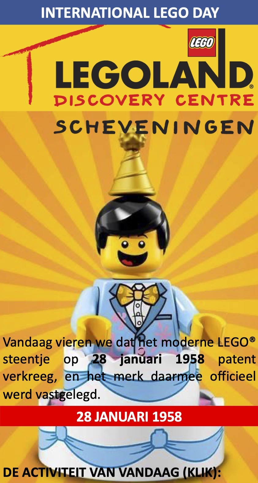 Internationale LEGODAG 28 januari 1958 Legoland Boulevard Scheveningen