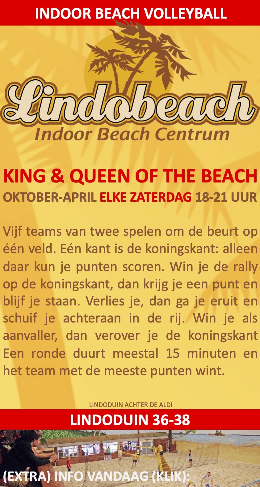 Lindobeach Scheveningen Indoor Volleybal Competities