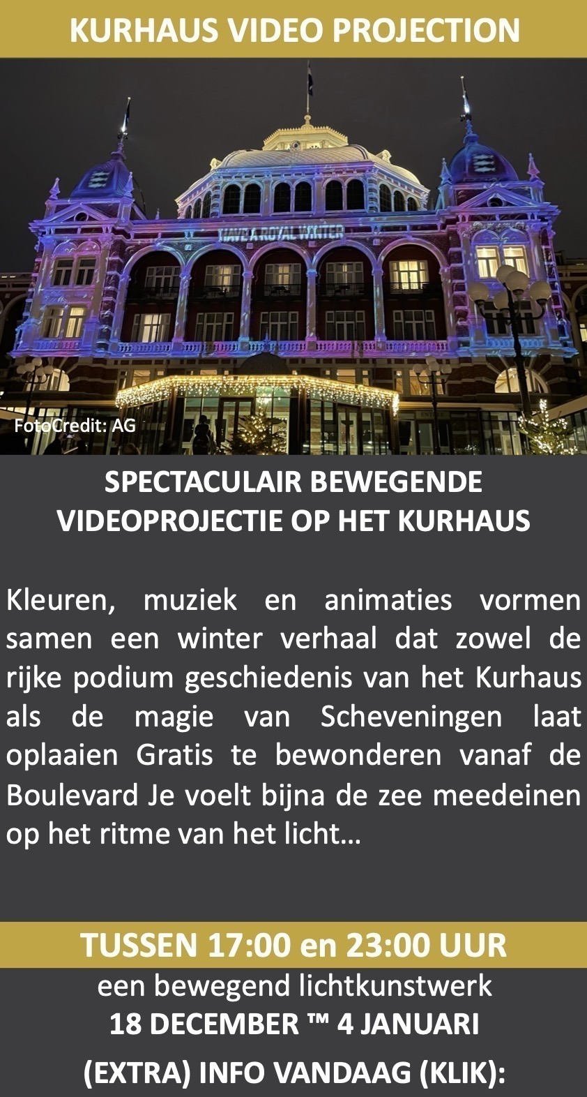 Magical Scheveningen Kurhaus verlicht