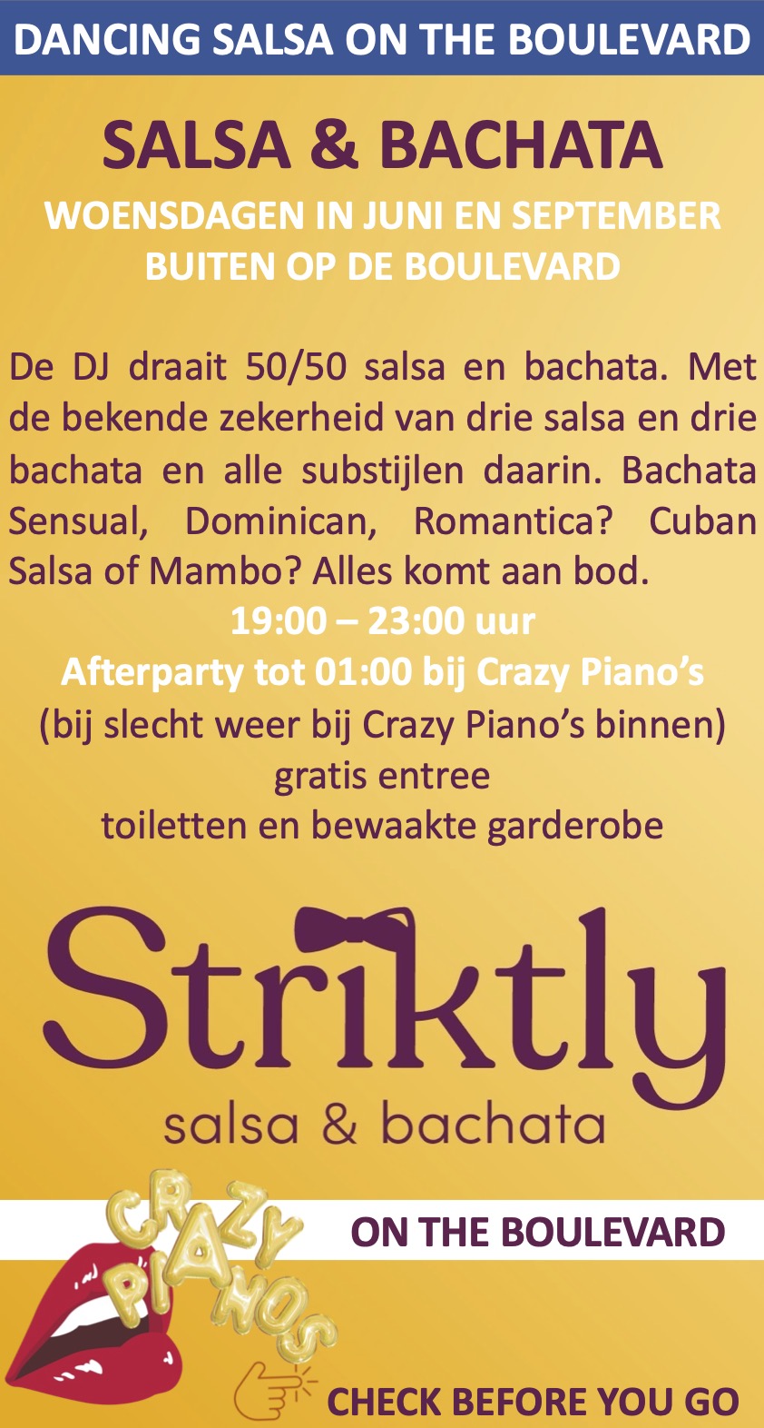 Striktly Salsa Boulevard Scheveningen Crazy Piano's