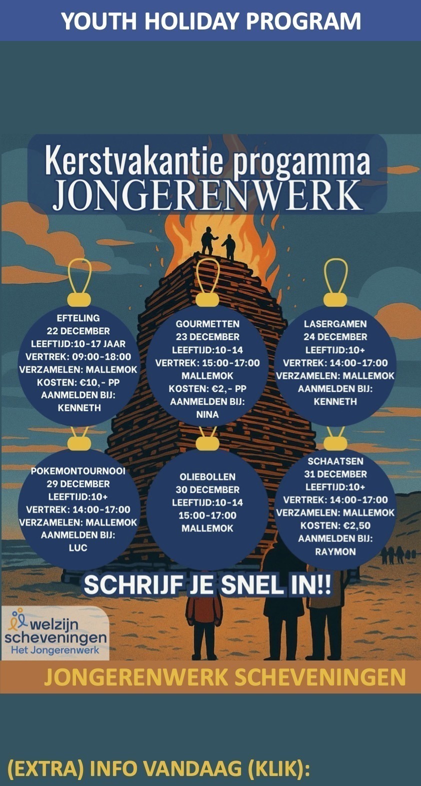 KerstVakantie Jongerenwerk Scheveningen
