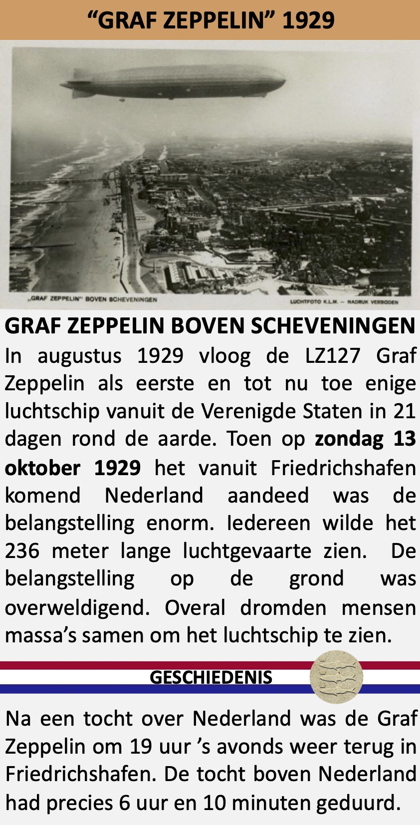 Graf Zeppelin boven Scheveningen 13 oktober 1929
