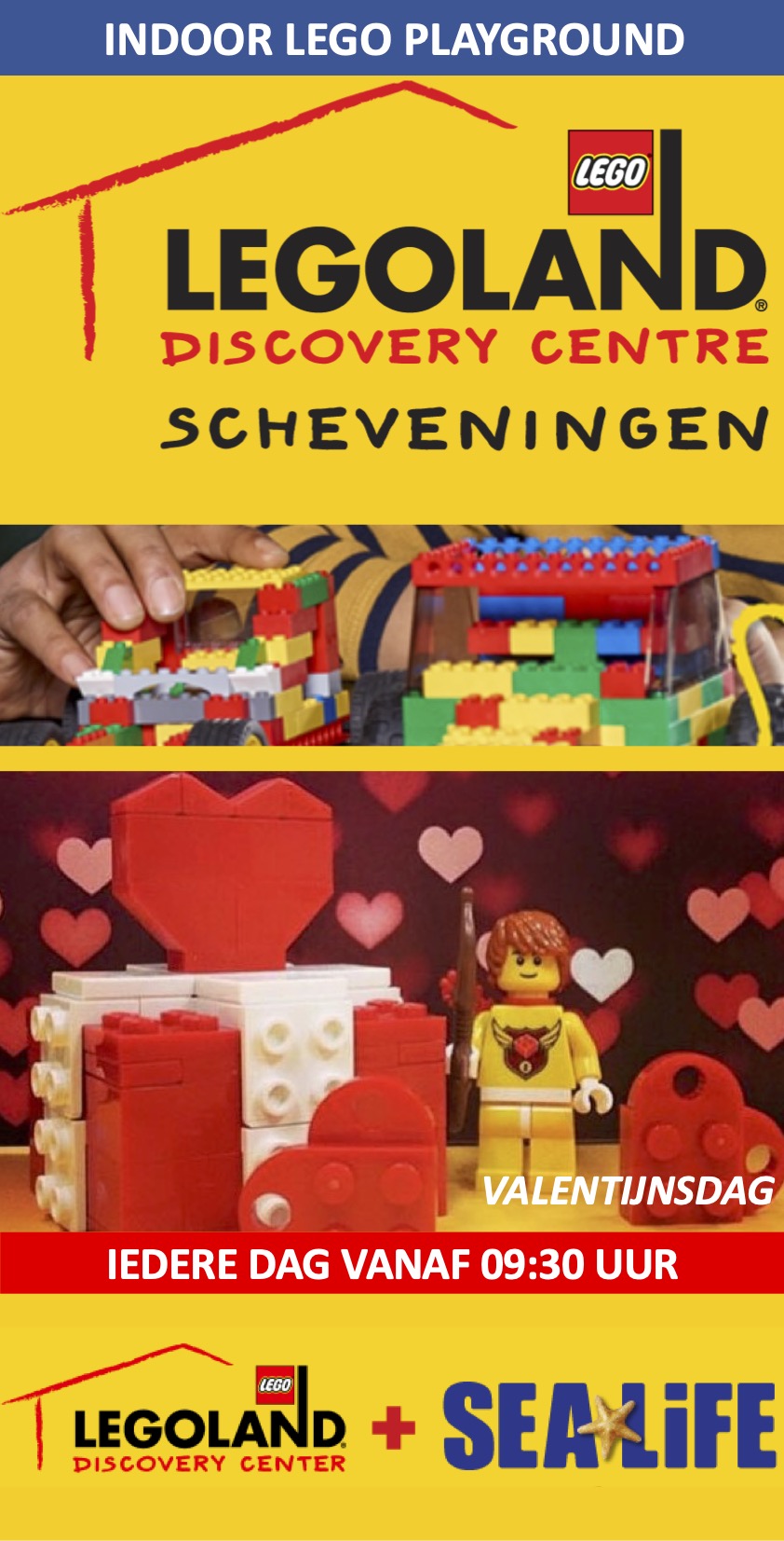 Valentijnsdag Legoland Boulevard Scheveningen Discovery Centre