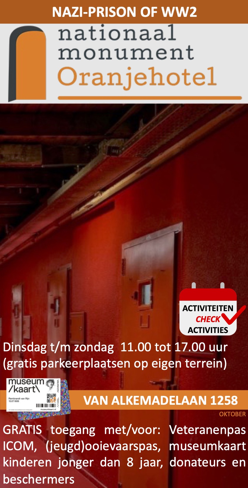 OKTOBER Nationaal Monument Oranjehotel Scheveningen