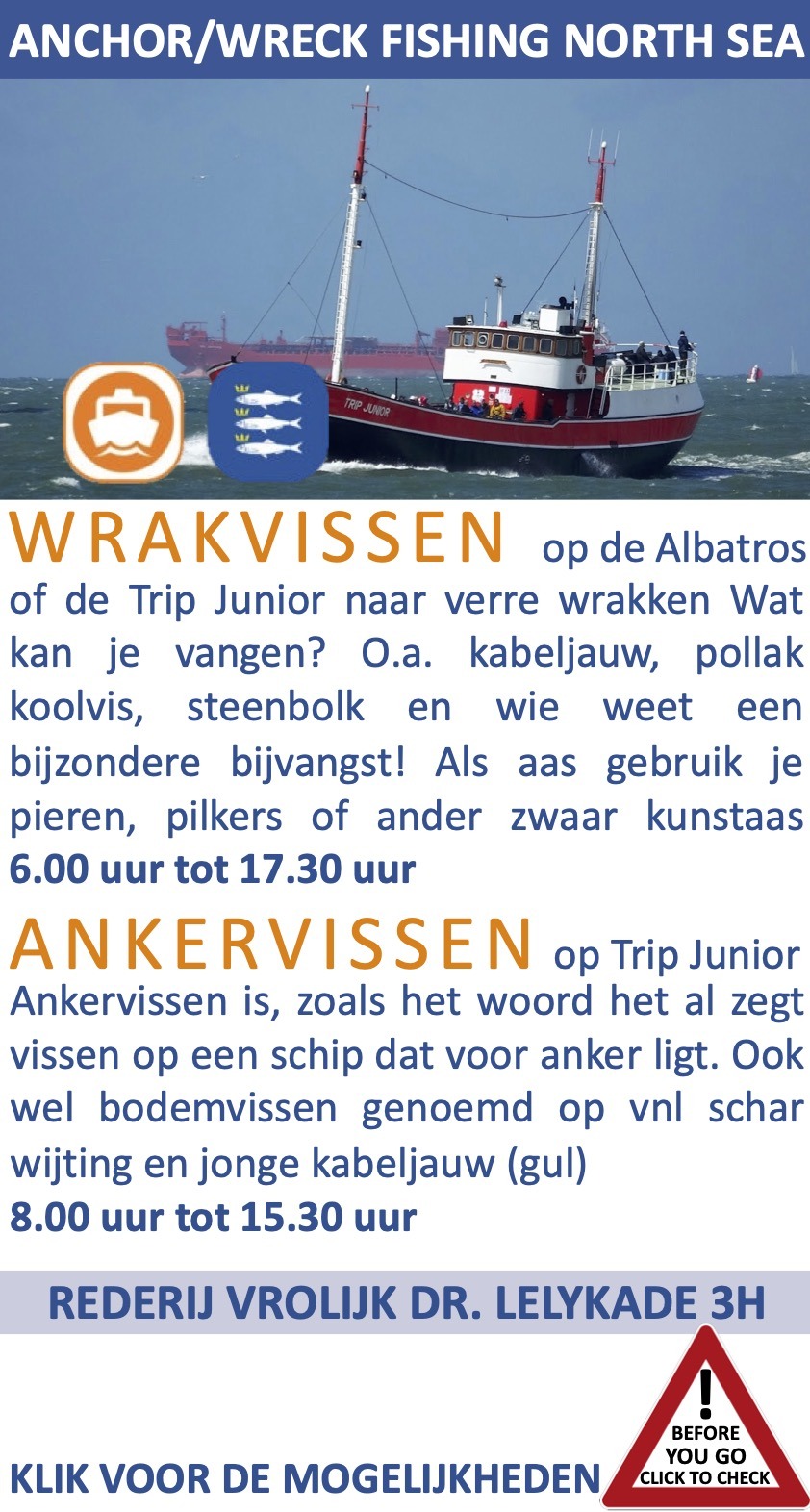 Anker Wrakvissen Rederij Trip Scheveningen