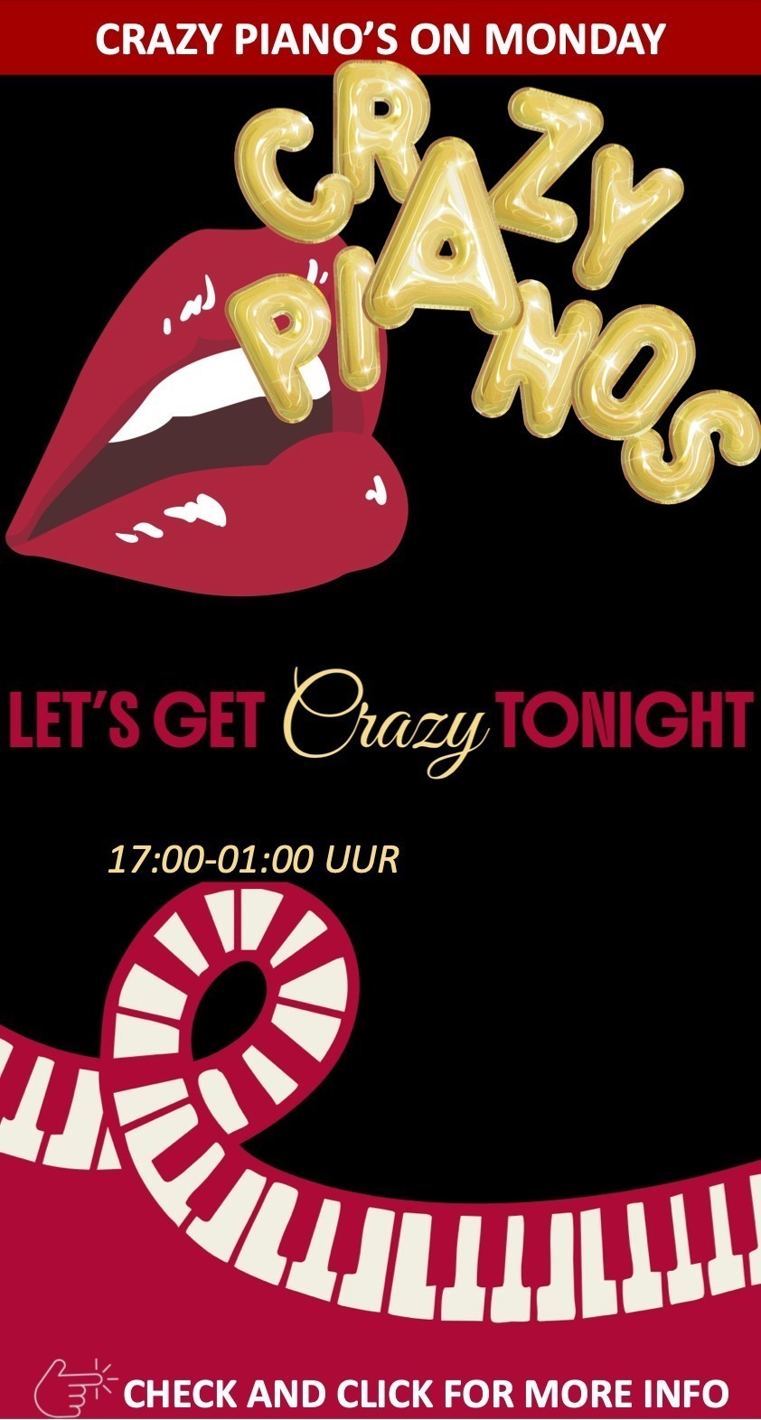 Crazy Pianos MONDAY Boulevard Scheveningen