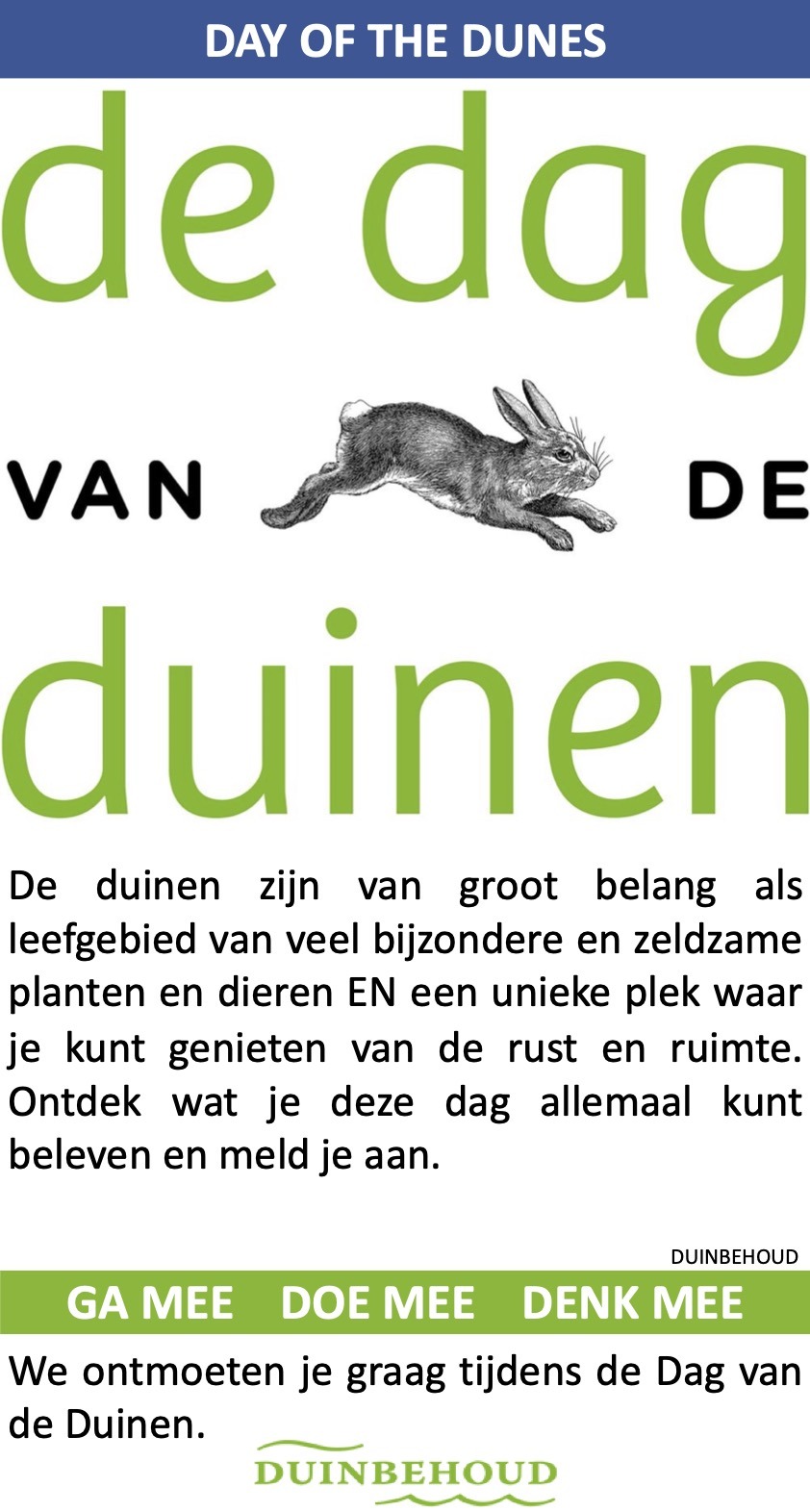 De Dag van de Duinen stichting Duinbehoud