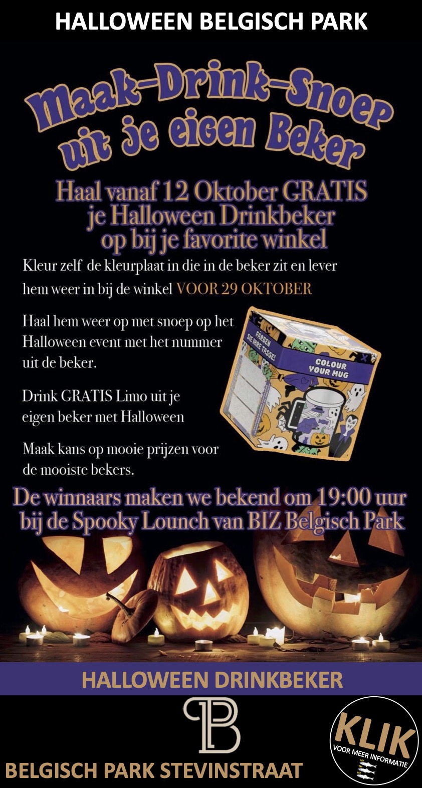 Halloween Winkelgebied Belgisch Park Scheveningen
