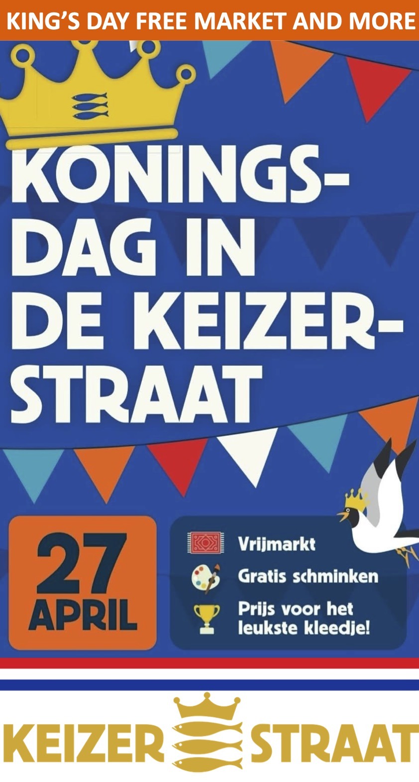 Koningsdag Keizerstraat Scheveningen