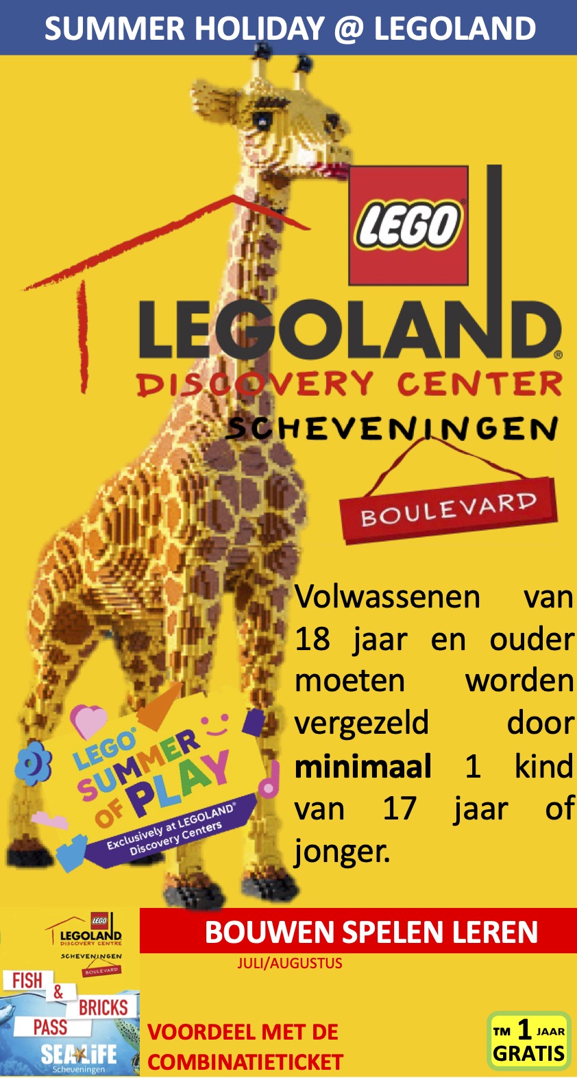 Legoland Discovery Centre Scheveningen NL Event JULI