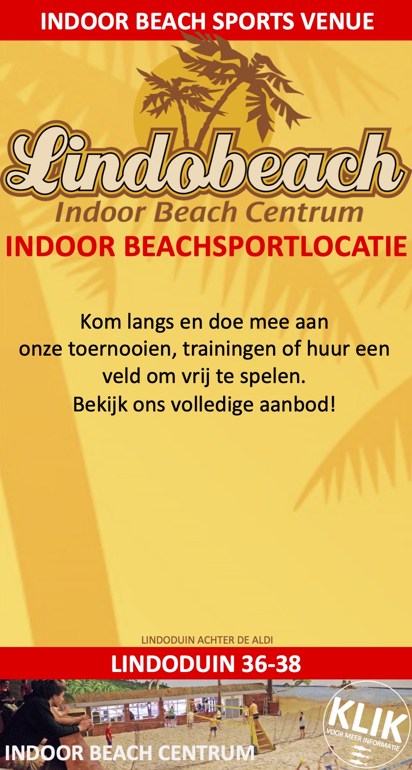 Lindobeach Scheveningen Indoor Volleybal Competities