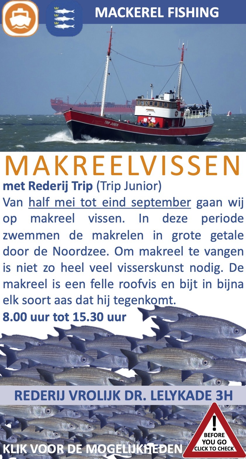 Makreelvissen Rederij Trip Scheveningen