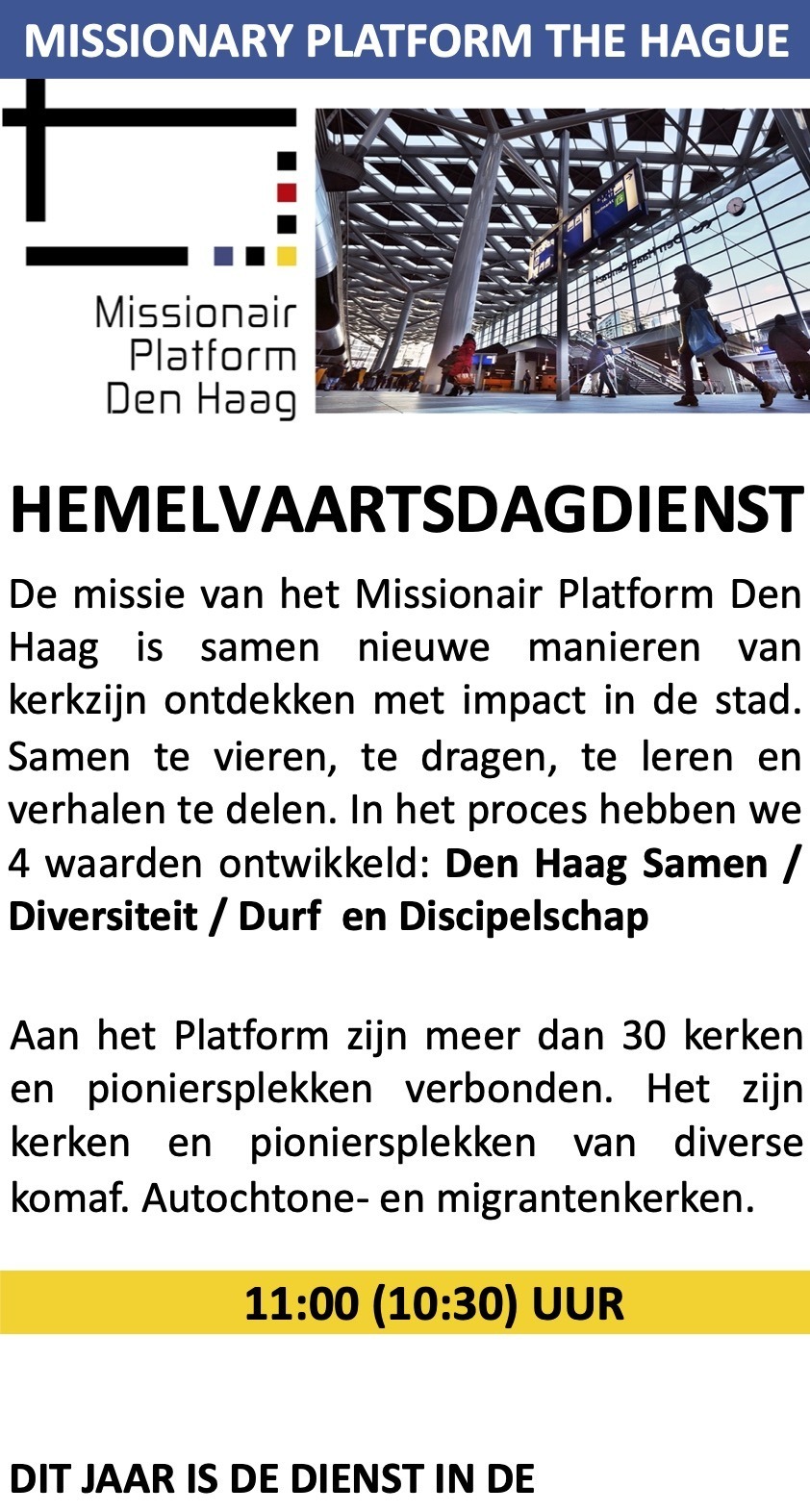Missionair Platform Den Haag