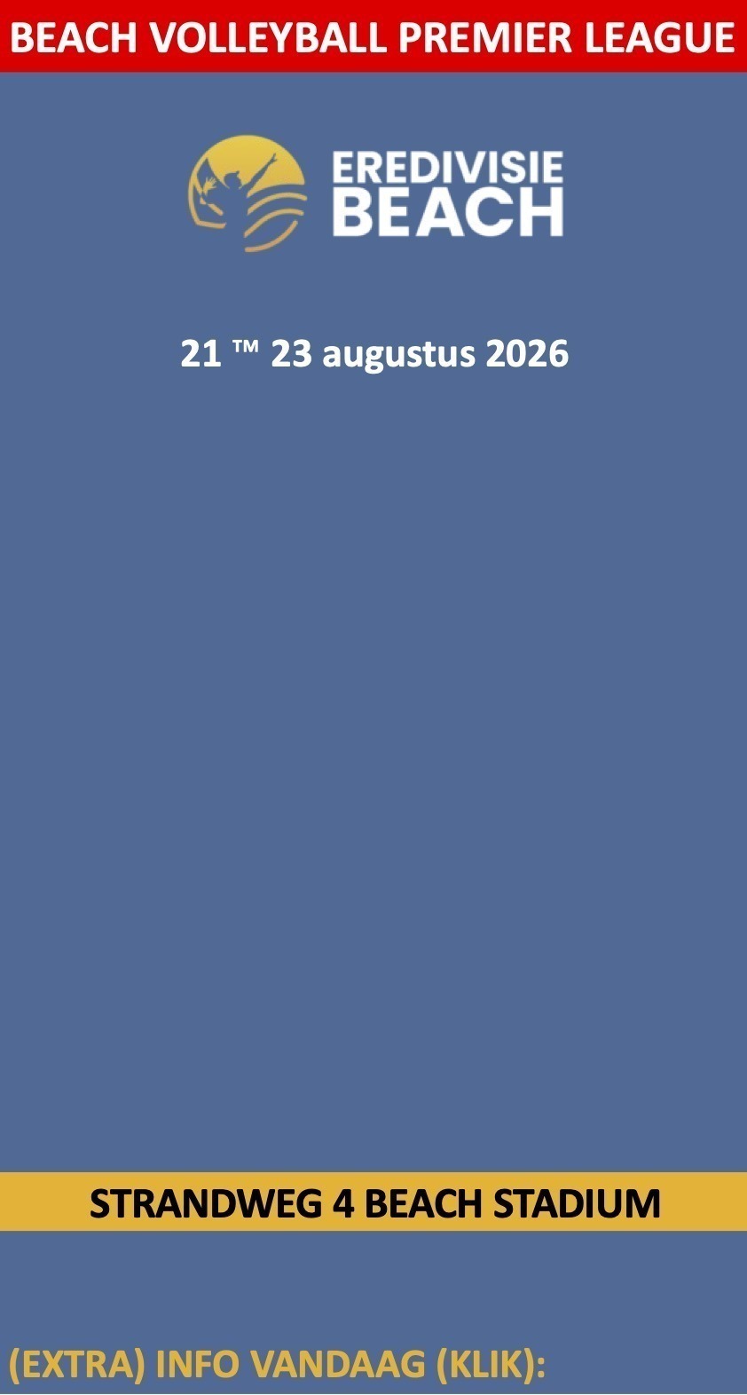 EreDivisie BeachVolleybal