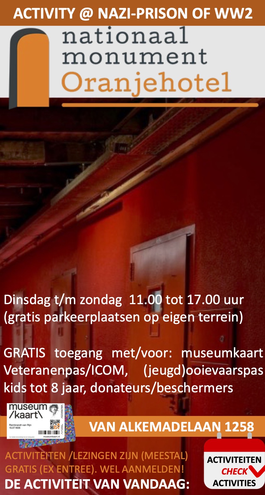 Oranjehotel EXTRA Nationaal Monument van Alkemadelaan Scheveningen