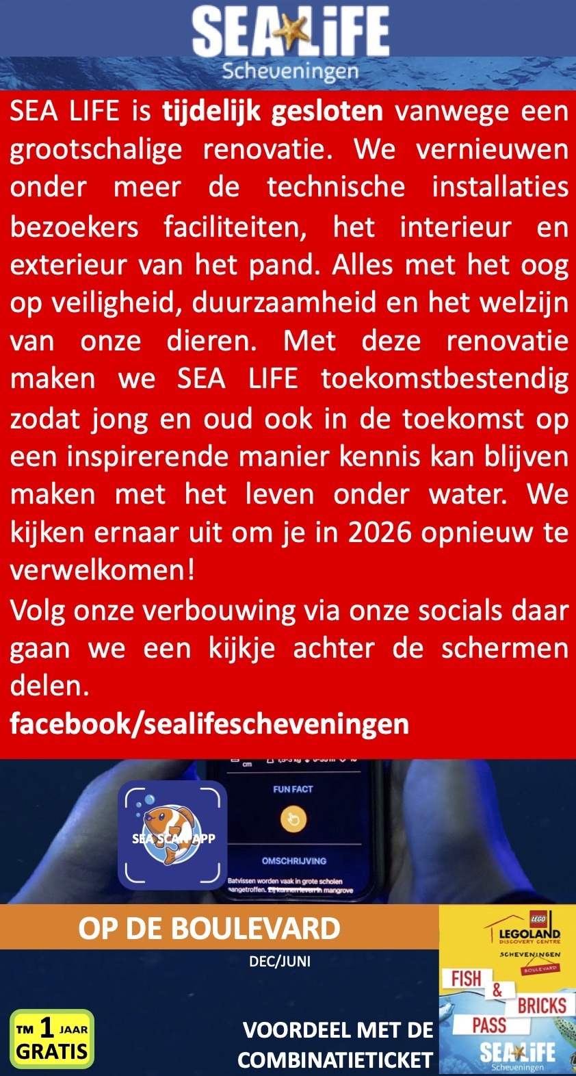 SeaLife Boulevard Scheveningen Sea Life 12/6