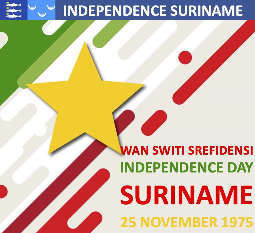 Suriname 25 november 1975 Wan Switi Srefidensi