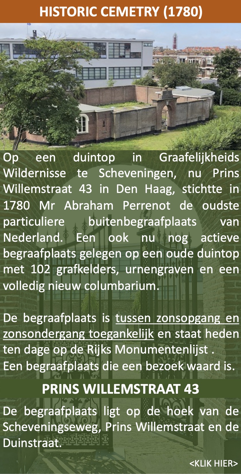 Ter Navolging Historische Begraafplaats Scheveningen