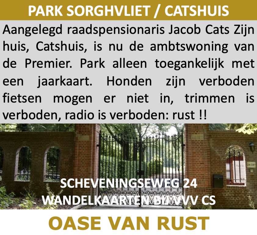 Park SorghVliet tuin Catshuis