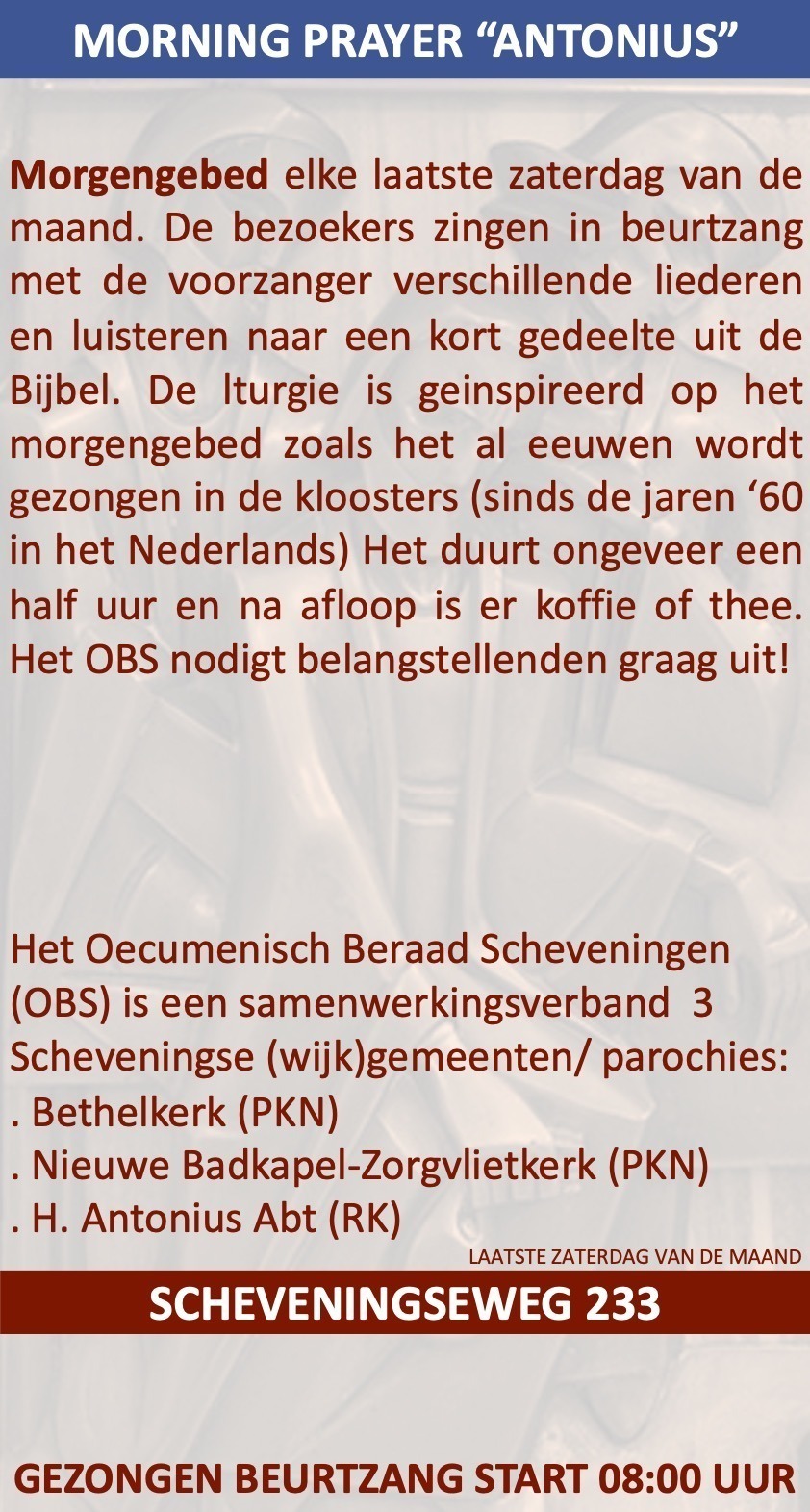 Antonius Abt Morgengebed