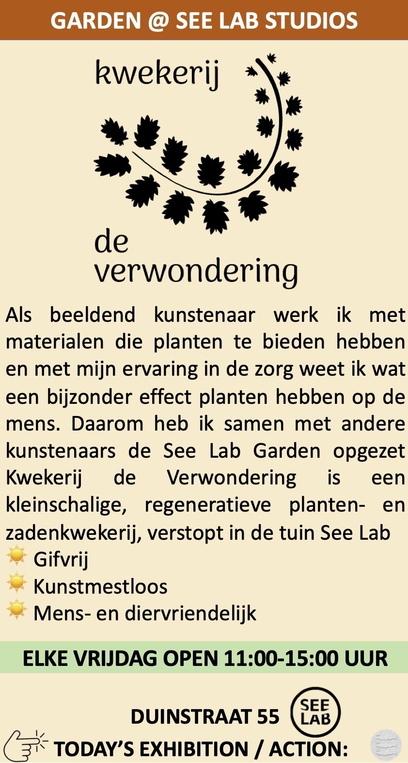 See Lab Garden kwekerij De Verwondering Duinstraat 55 Scheveningen