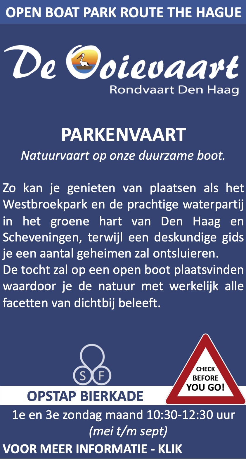 Parkenvaart met De Ooievaart