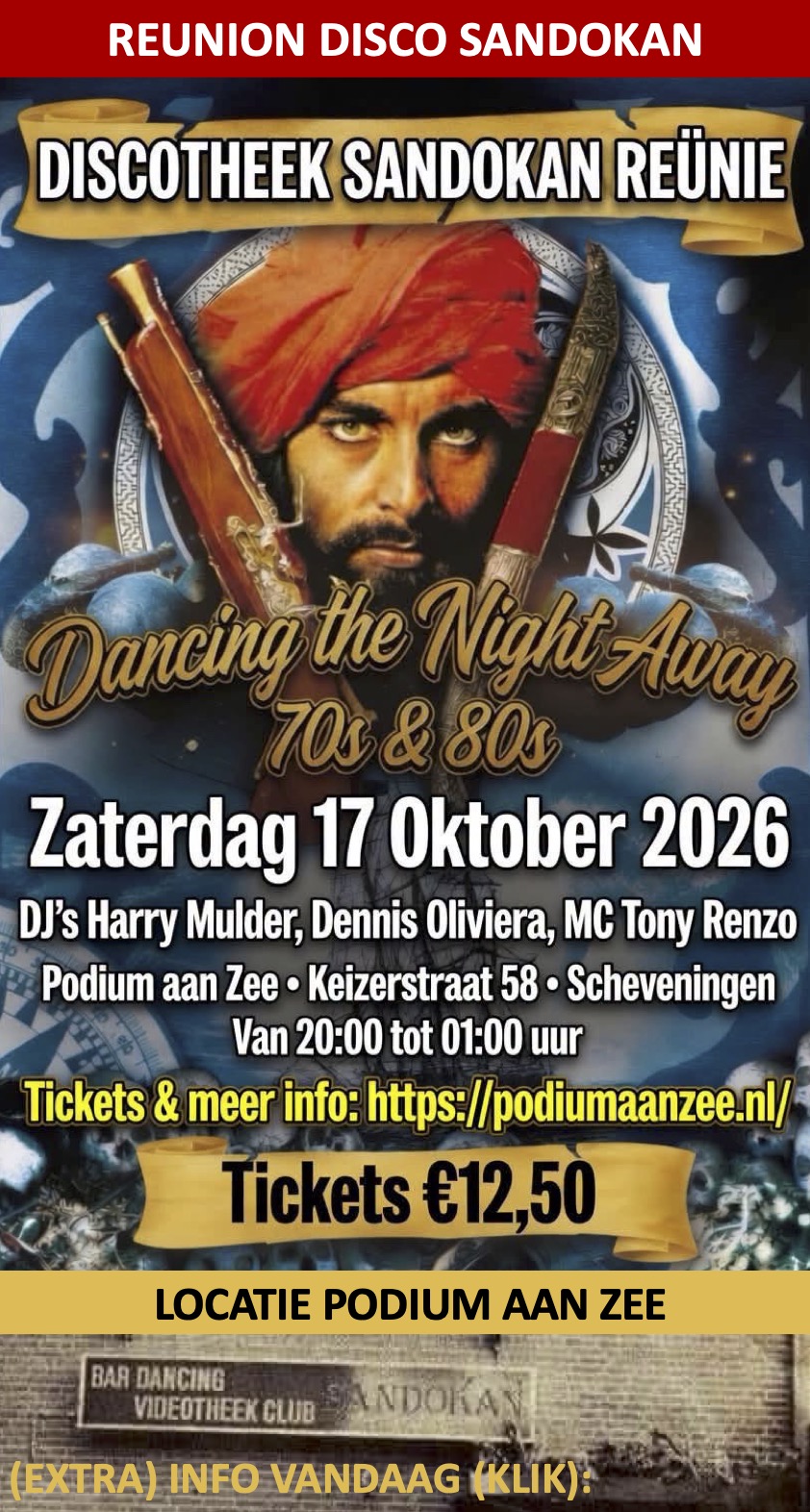 Sandokan Discotheek Reunie